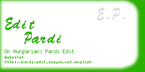 edit pardi business card